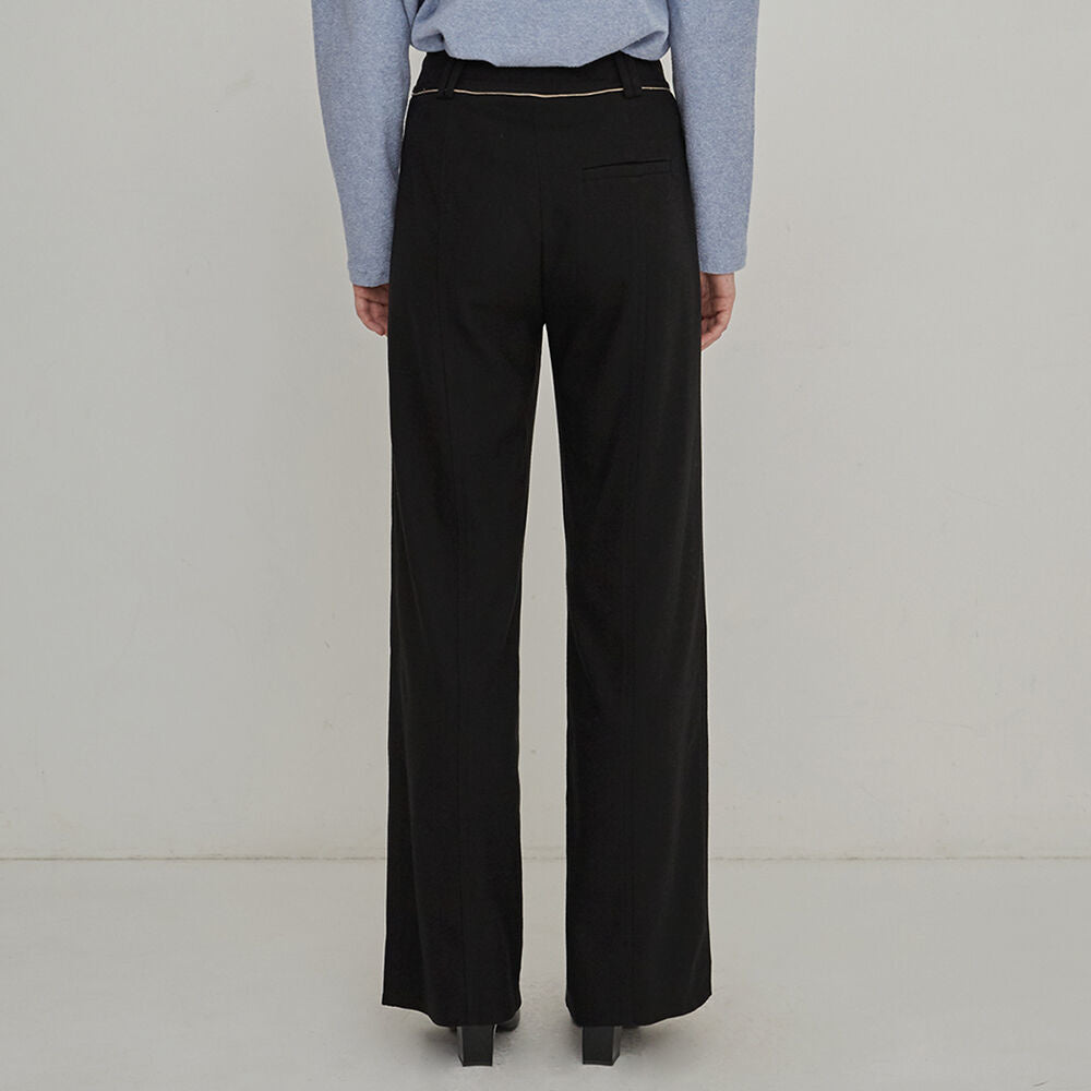 Wool pocket pants - Black