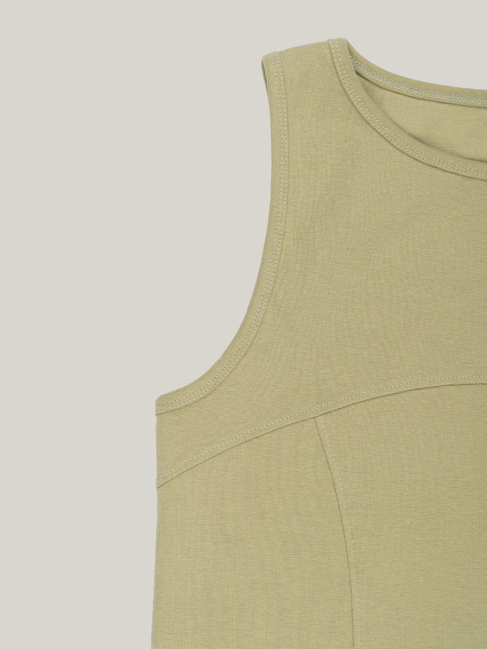 COTTON RIB TANK [ OLIVE ]