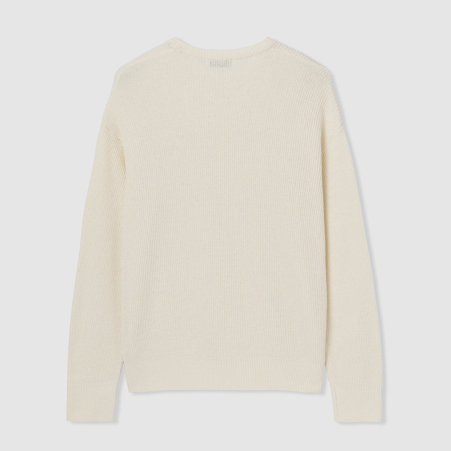 CREW NECK KNIT SWEATER(IVORY)