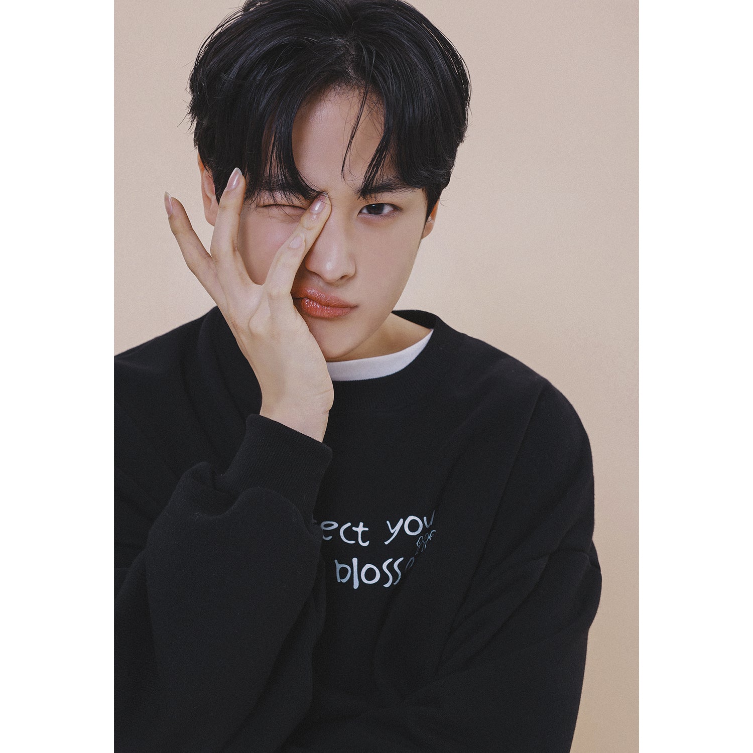 HOLYNUMBER7 X CHOI BYUNGCHAN BUCKET LIST GRAPHICS SWEAT SHIRT_BLACK