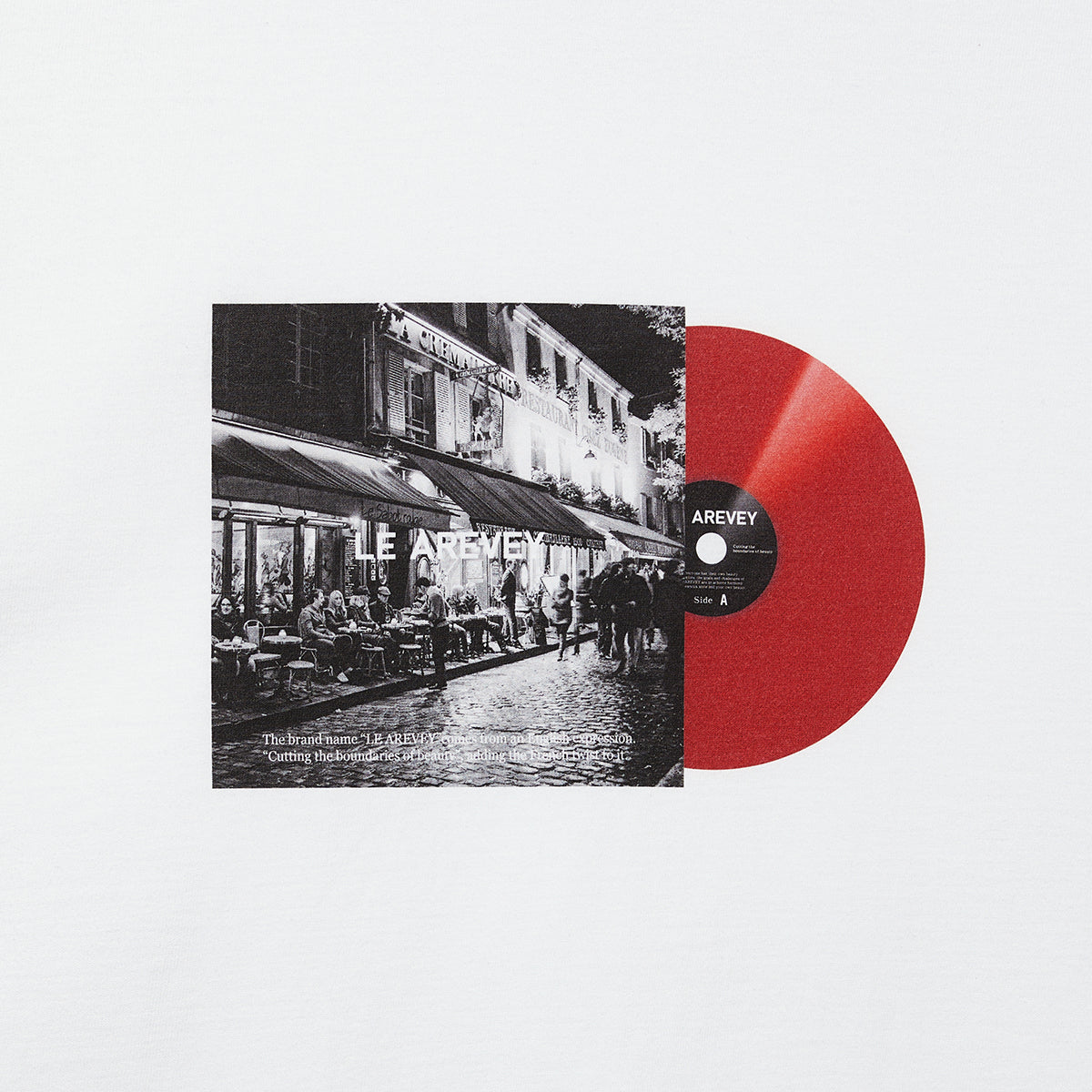 LE AREVEY LP COLLECTOR T-SHIRT WHITE / RED