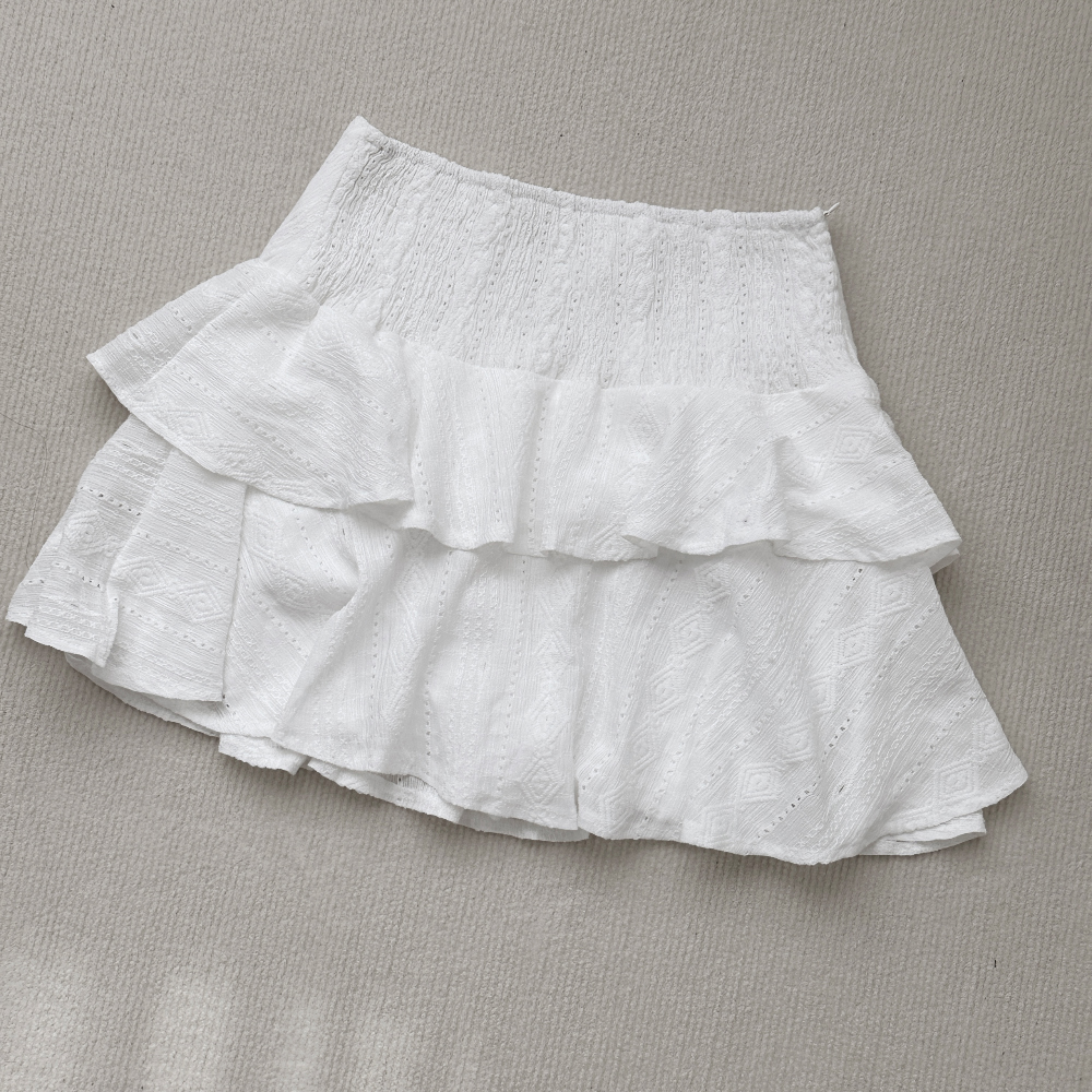 [SET] Punching blouse two piece mini skirt