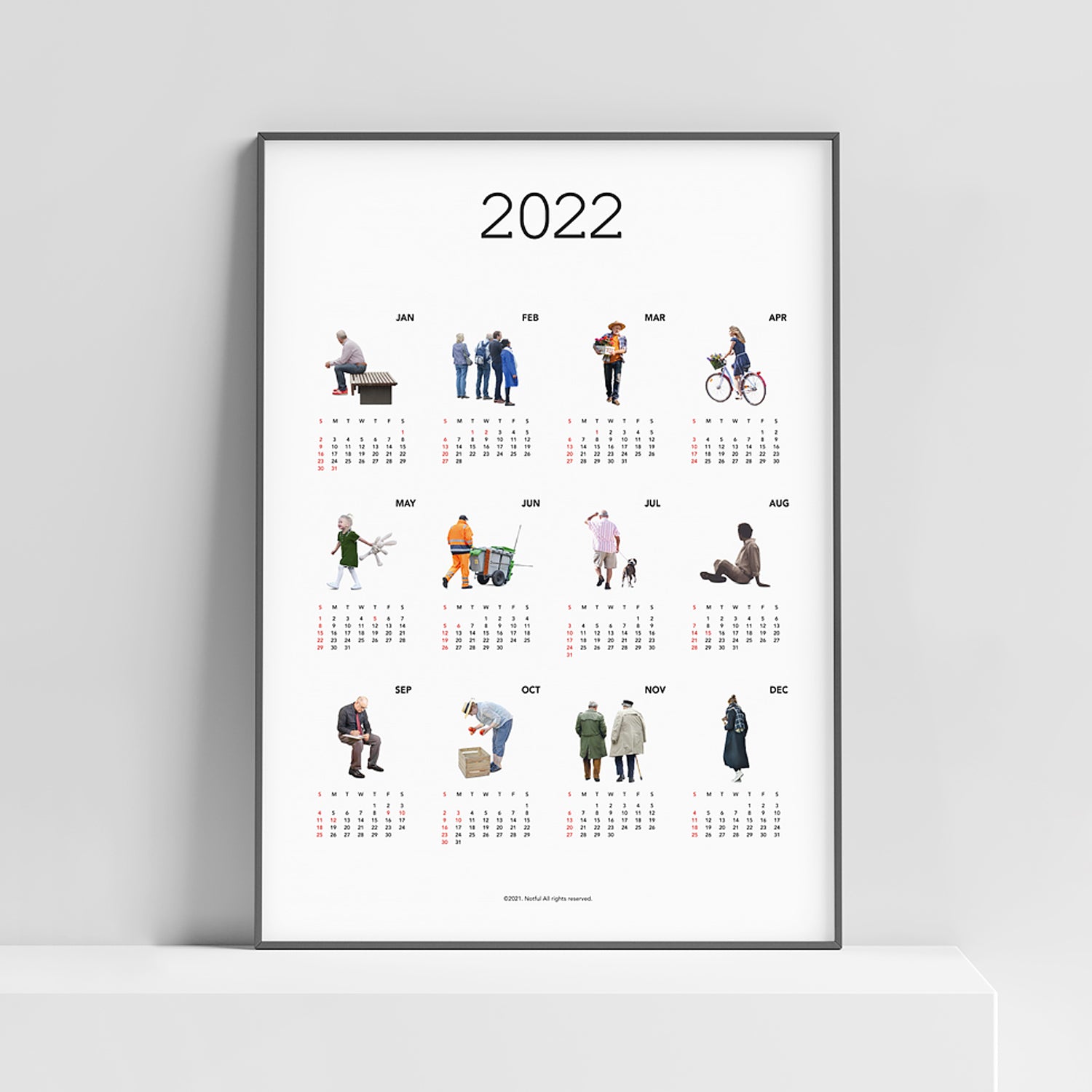 2022 People calendar poster