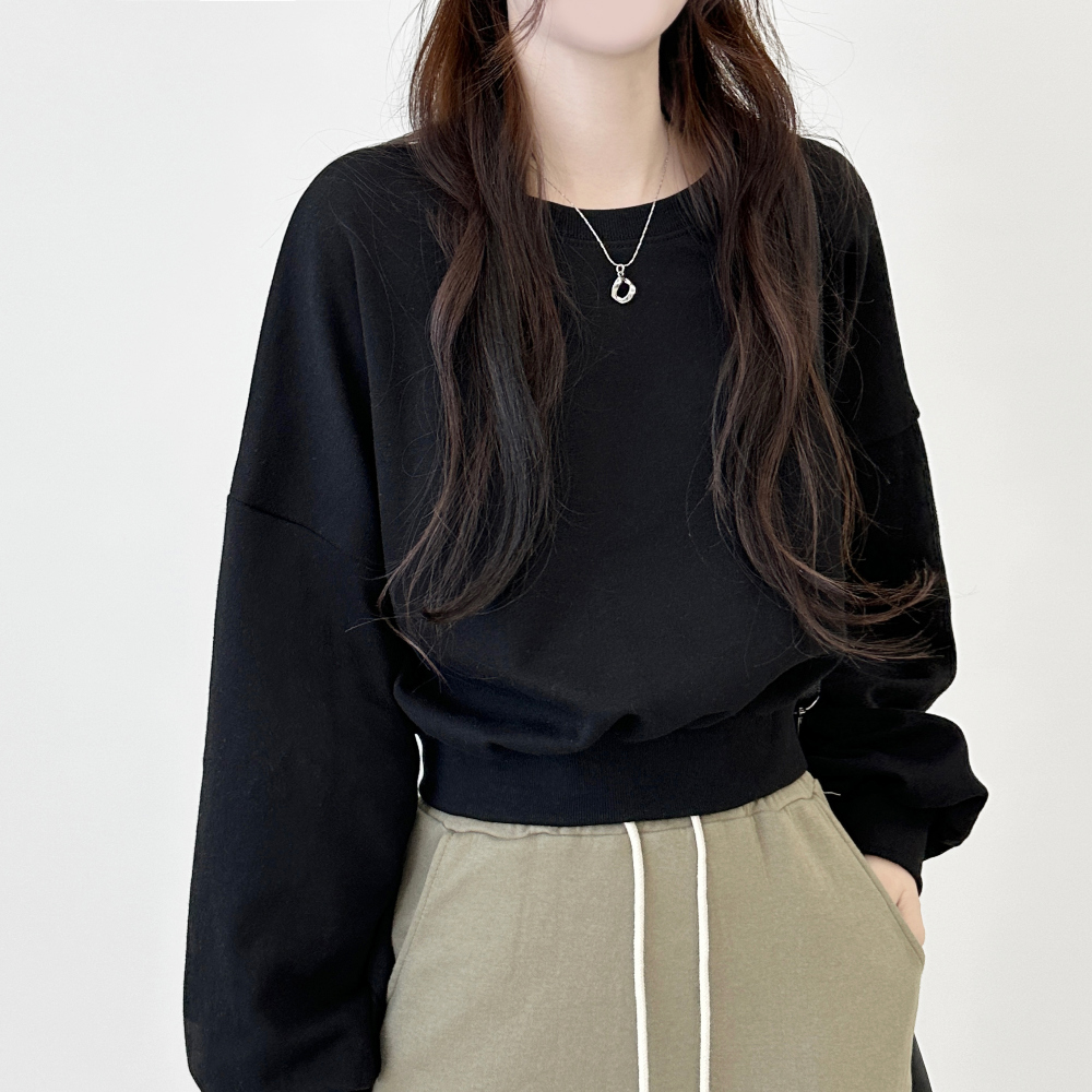 Tear Crop Sweatshirt