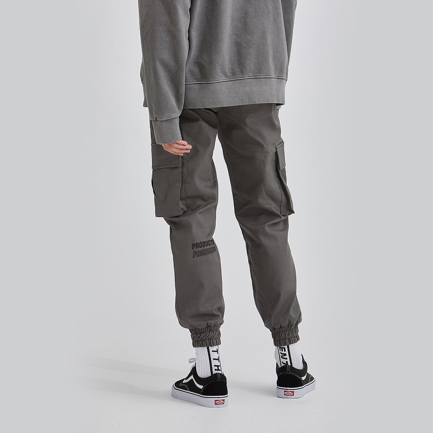 Premium Cotton Span Jogger Pants (DARK GRAY)