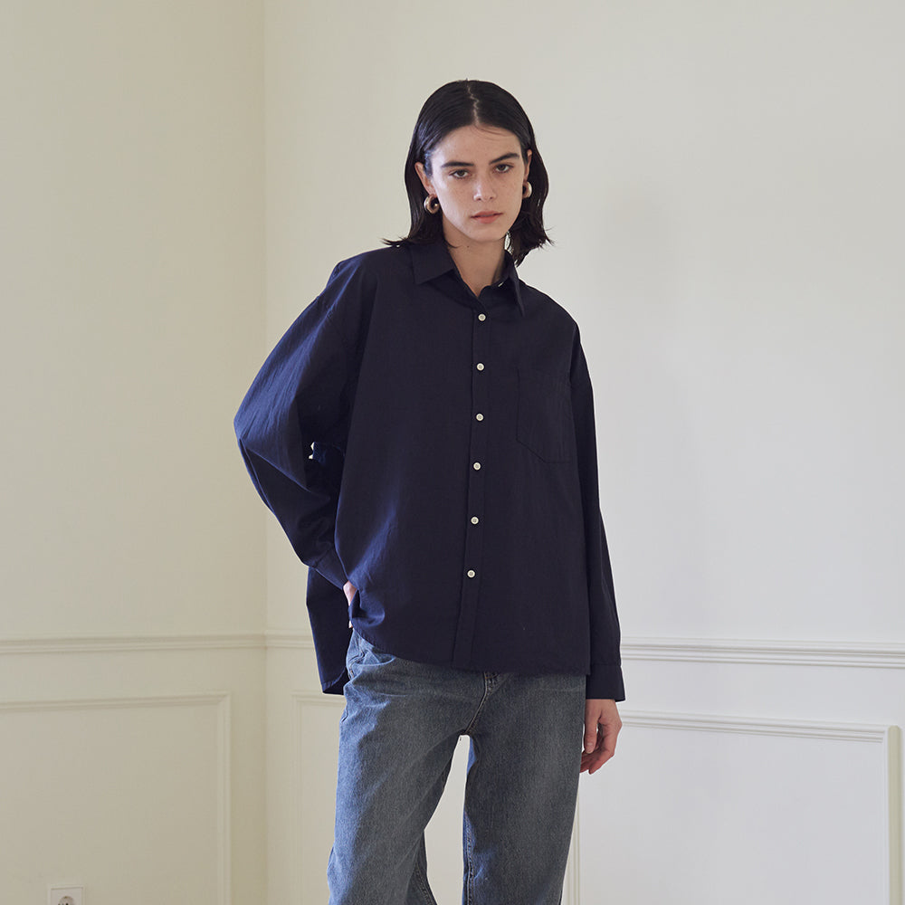 CASUAL SHIRT (NAVY)