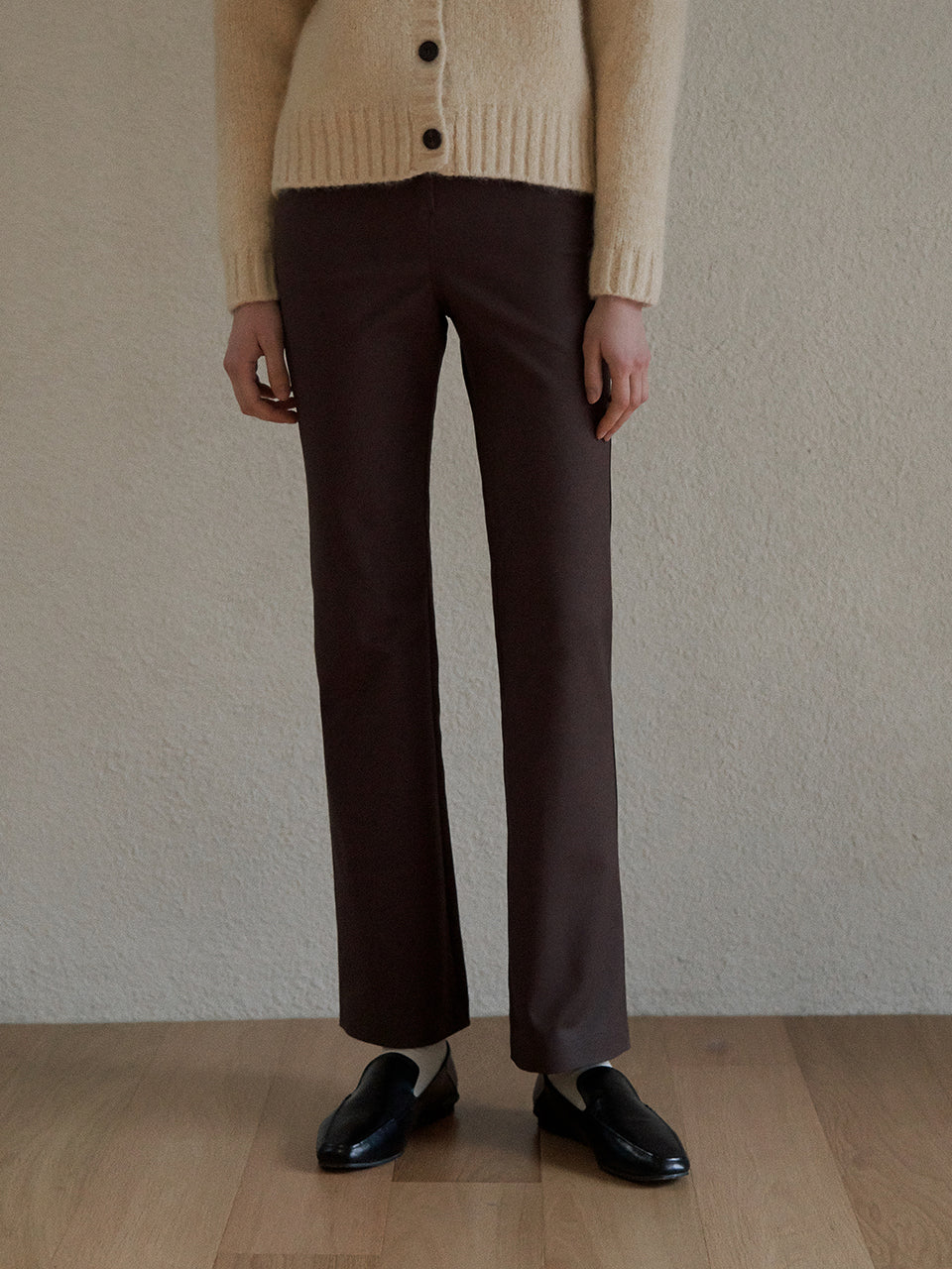 Slim bootcut slacks