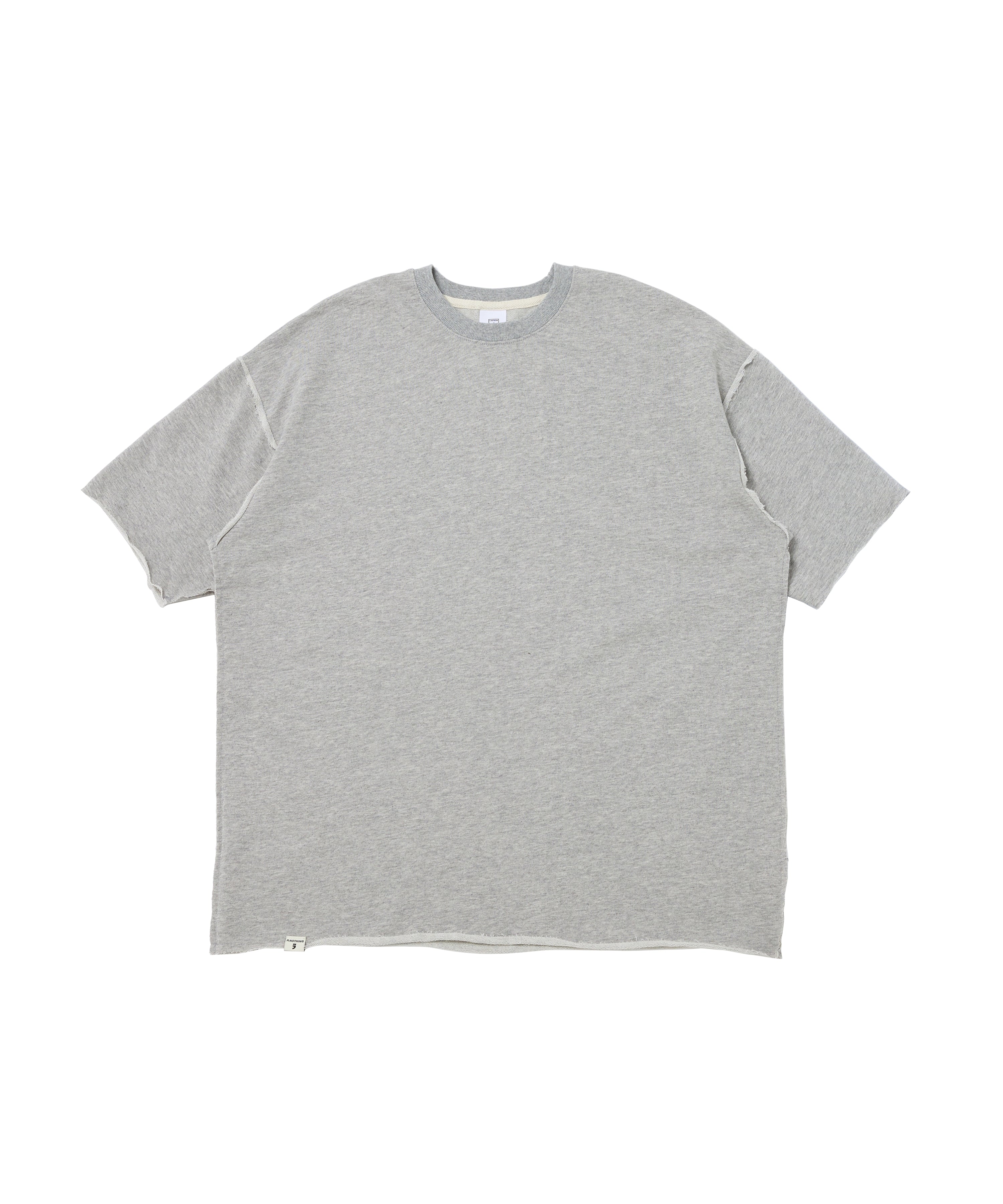 VINTAGE P. DYEING CUT-OUT 1/2 BOX TEE (Gray)