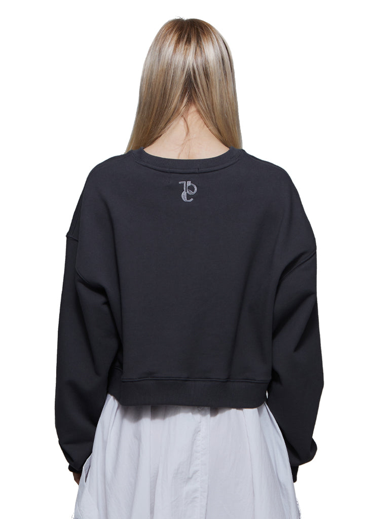 TCP LOGO CROP SWEATSHIRT