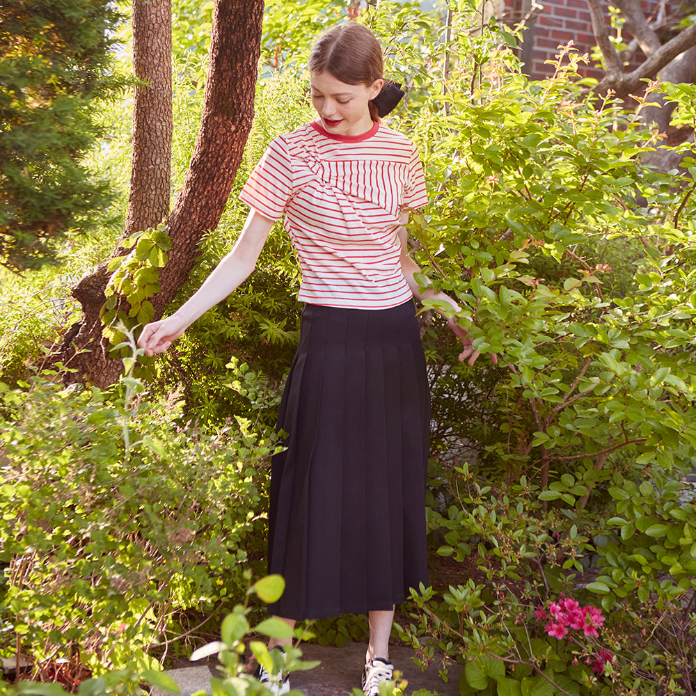 Twisted Stripe T-shirt (RED)