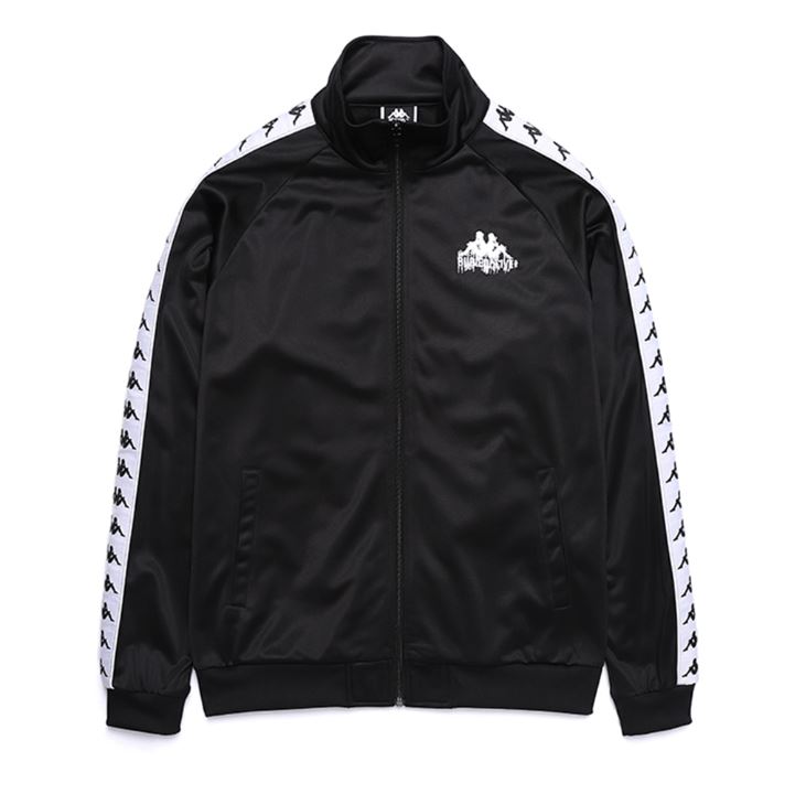 BA X KAPPA FLEECE TOP BLACK