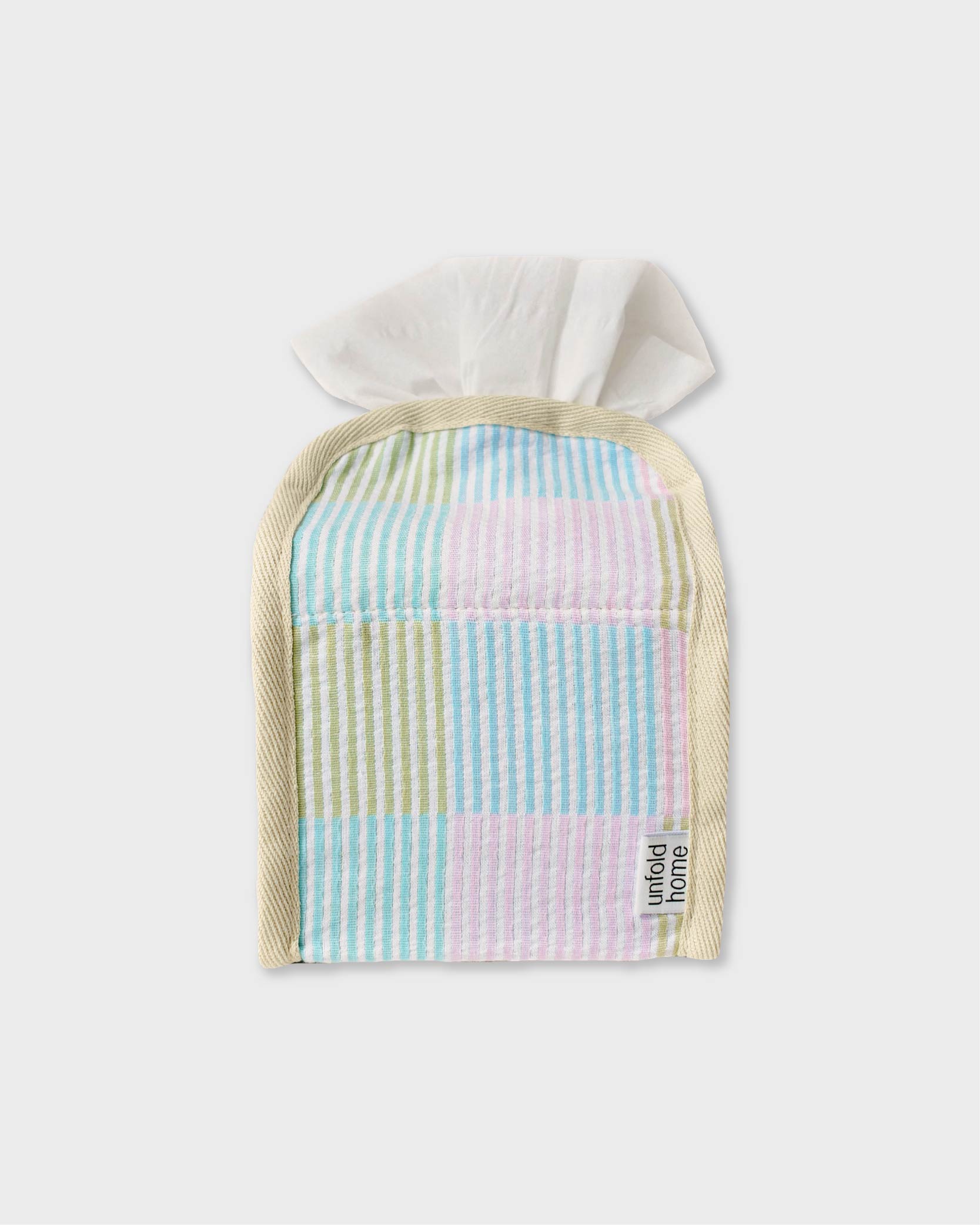 [unfold home] Patchwork tissue cover - Small (5colors)