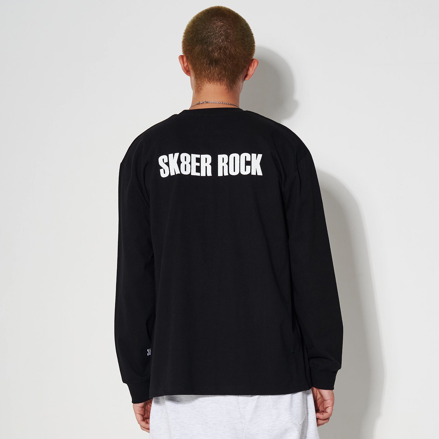 SK8ER ROCK LONG SLEEVE T-SHIRT BLACK