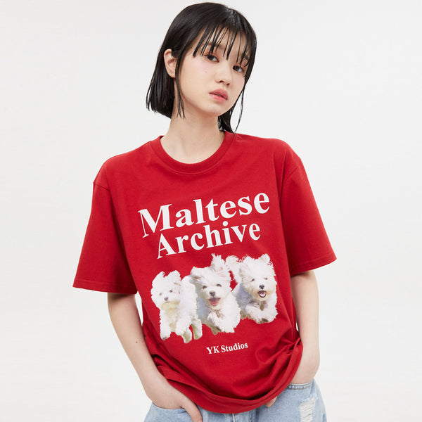 マルチーズアーカイブ半袖Tシャツ