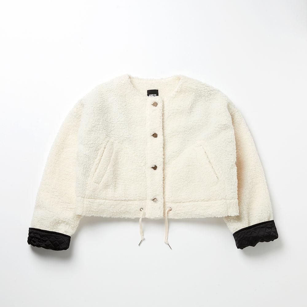 TEDDY BLOUSON_ivory