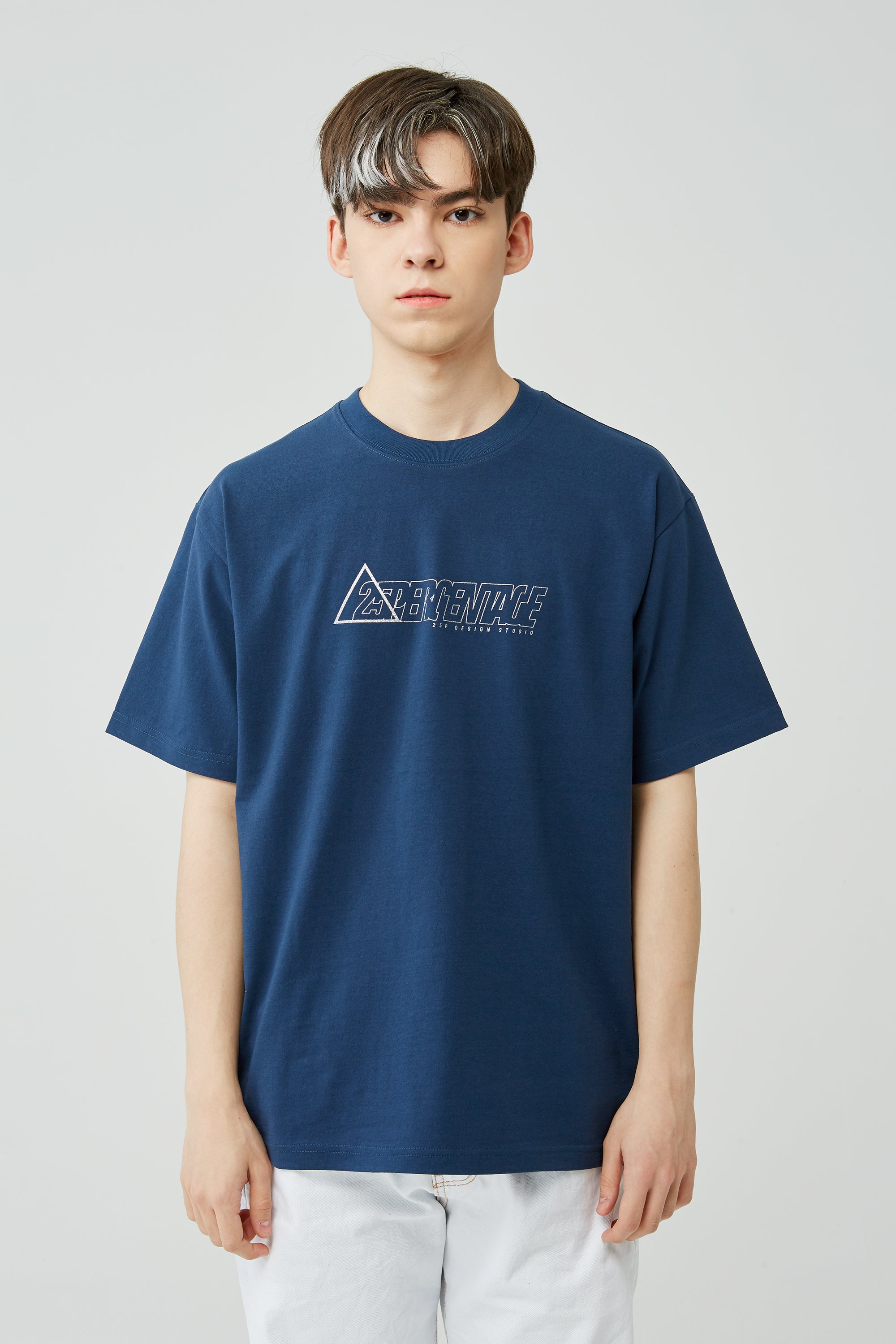 25P TRIANGLE GLITTER LOGO T-SHIRT