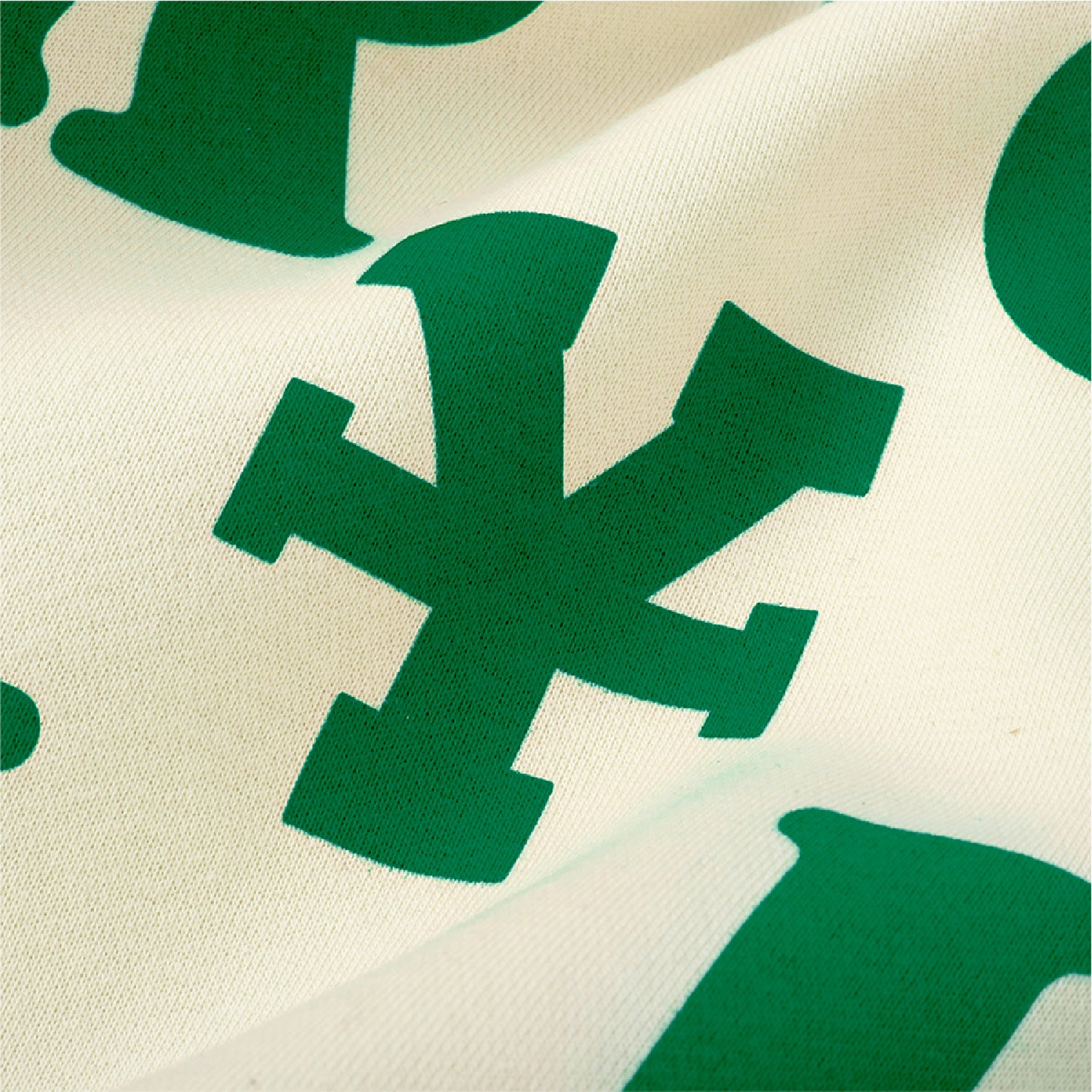 Print Cardigan - Ivory/Green