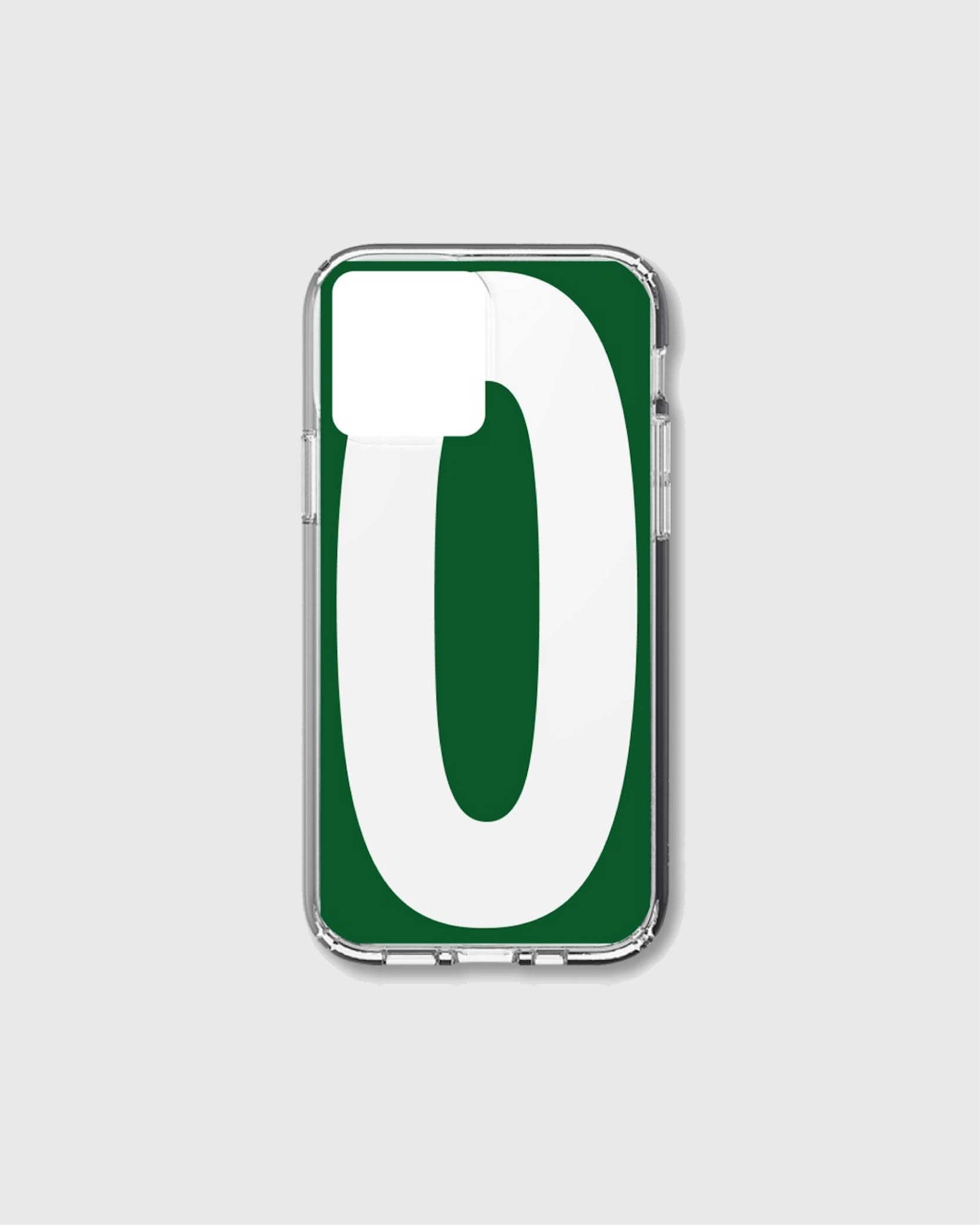  [unfold] Alphabet jelly case - O, green