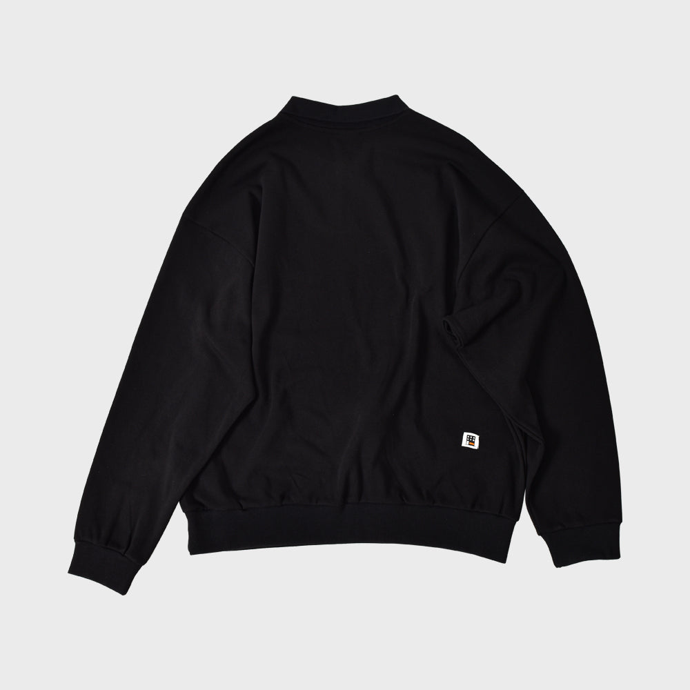 YOI PIQUE SWEATSHIRTS (BLACK)