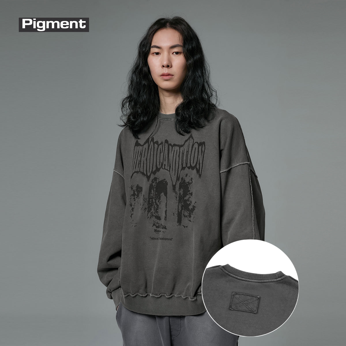 Heroic Pigment Sweatshirt [Charcoal]