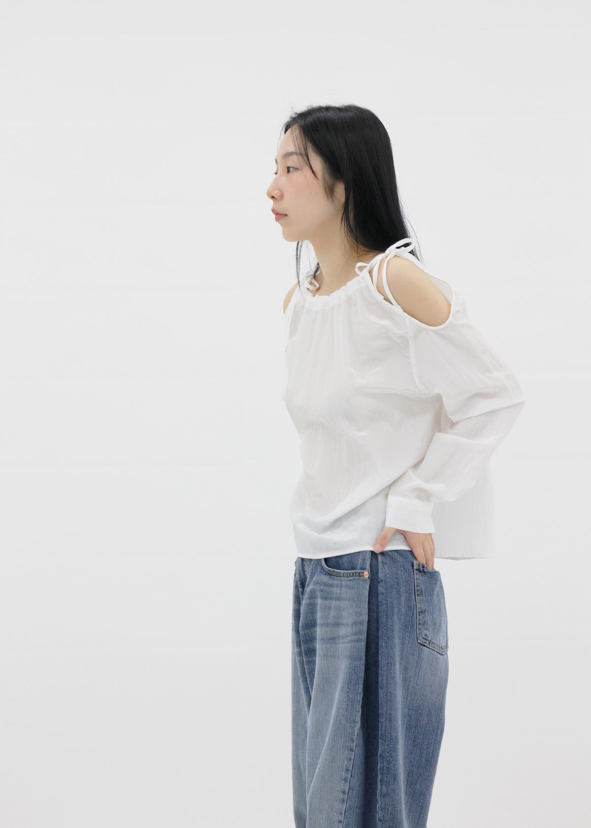 String open blouse (2color)