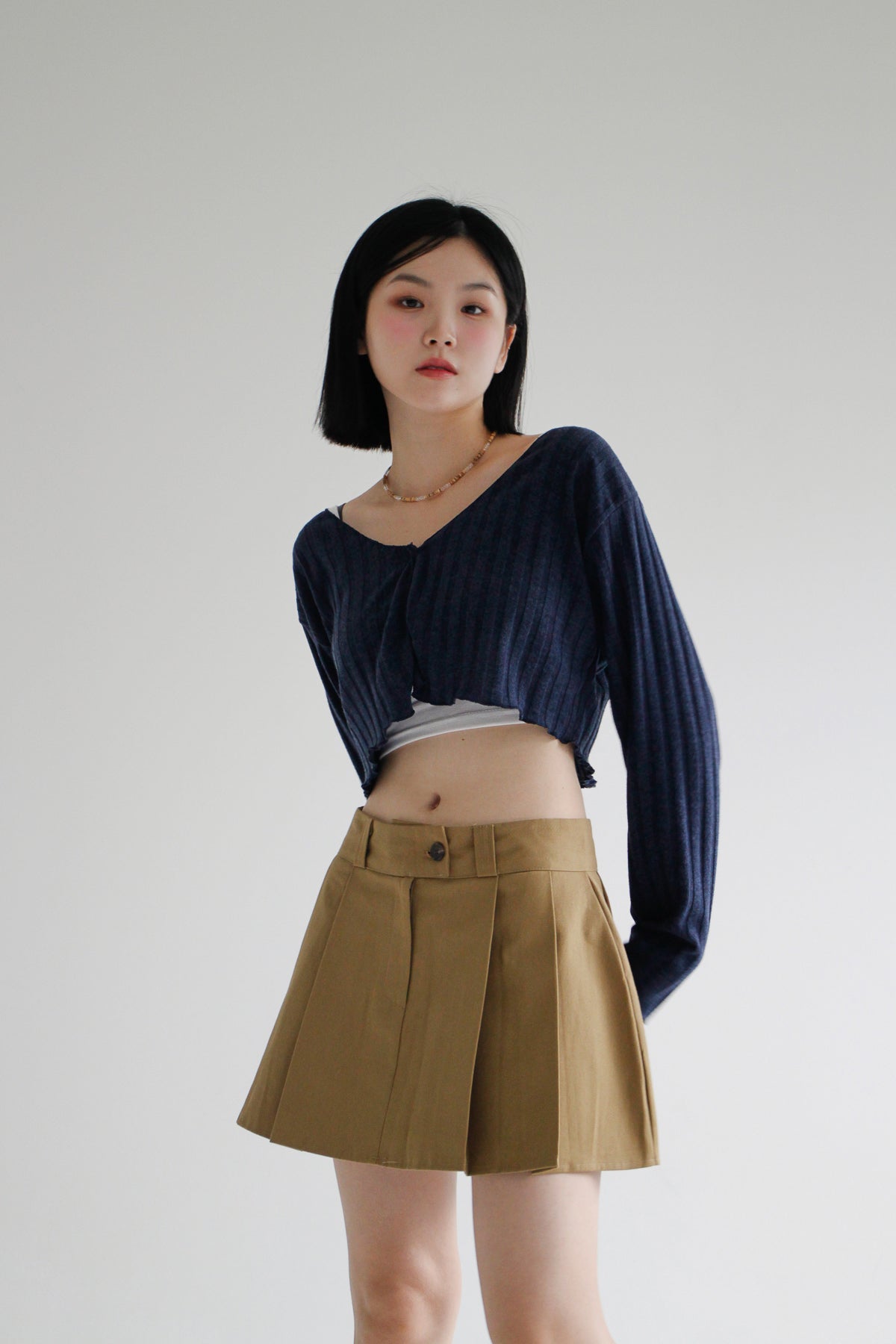 Mayonnaise Pleated Skirt (3color)