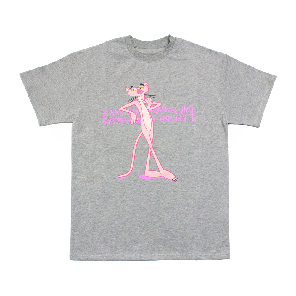 Pink Panther Leaning Against Our Logo T-Shirt (2color)