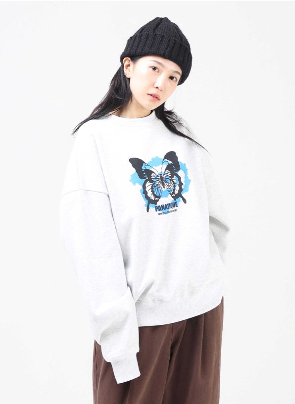 Overfit Butterfly Sweatshirt_3color