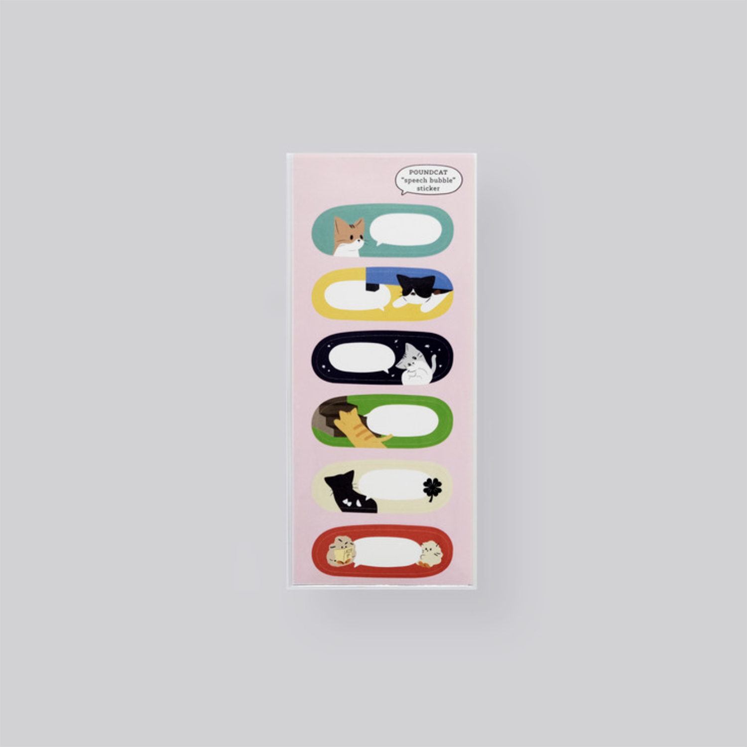 Speech bubble name tag sticker