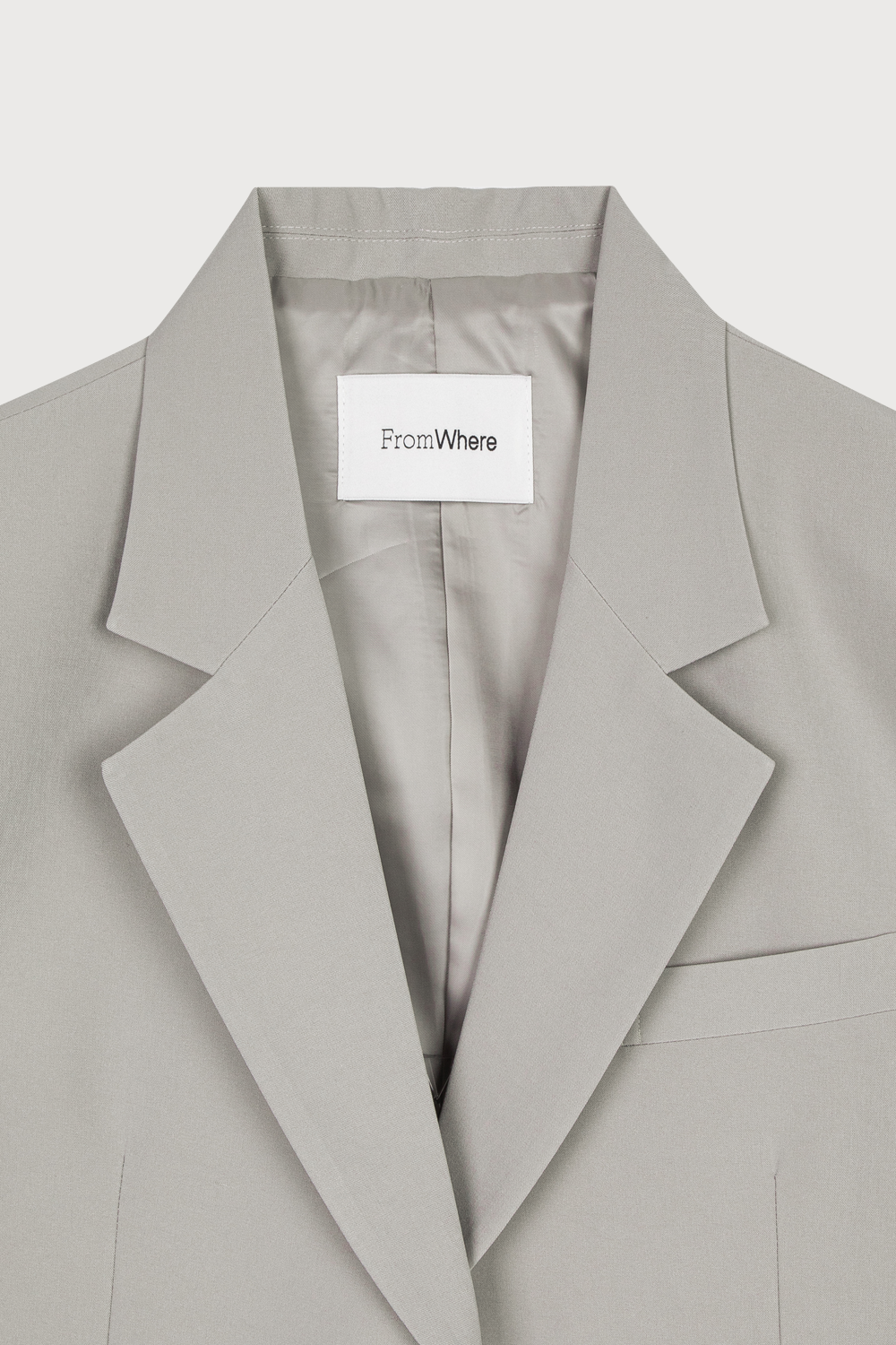 Classic Tailered Oversized Jacket Gray