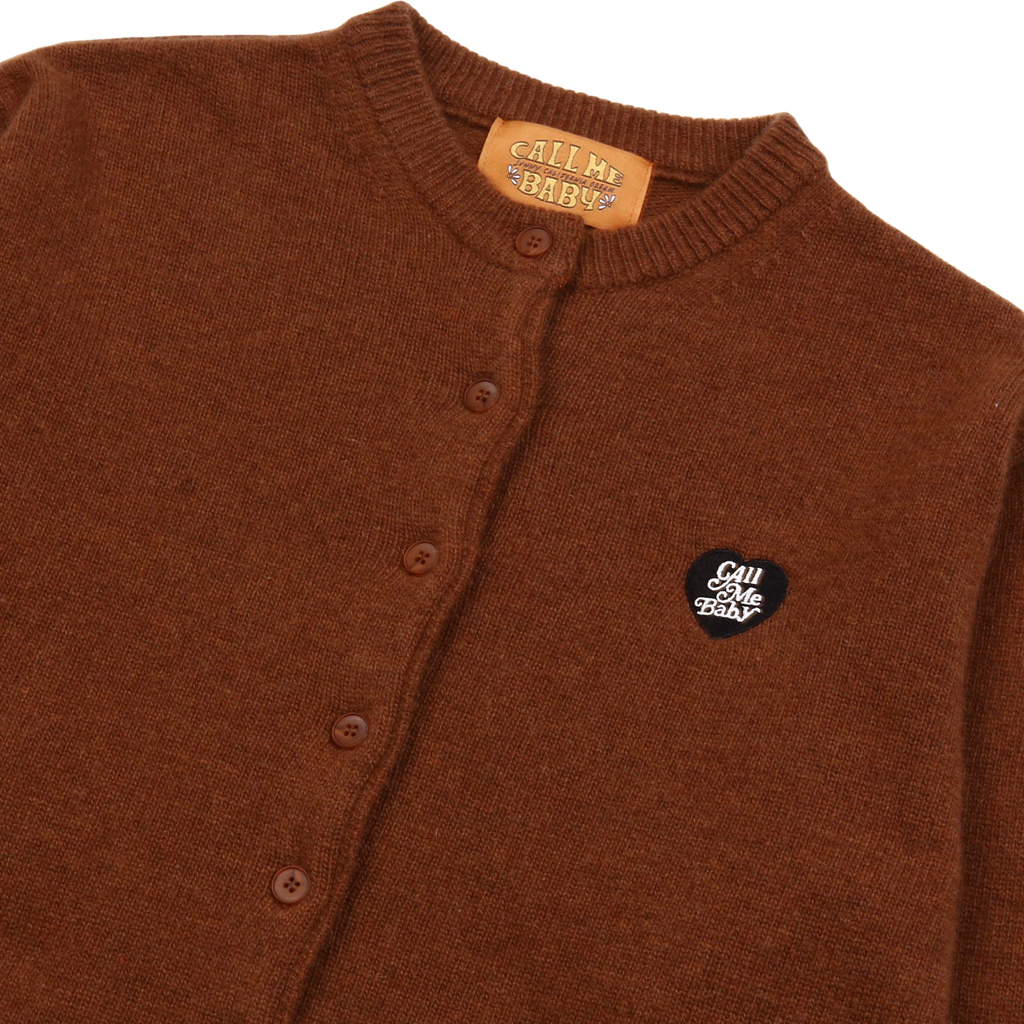 [Call Me Baby] Cashmere Baby Cardigan (Brown)