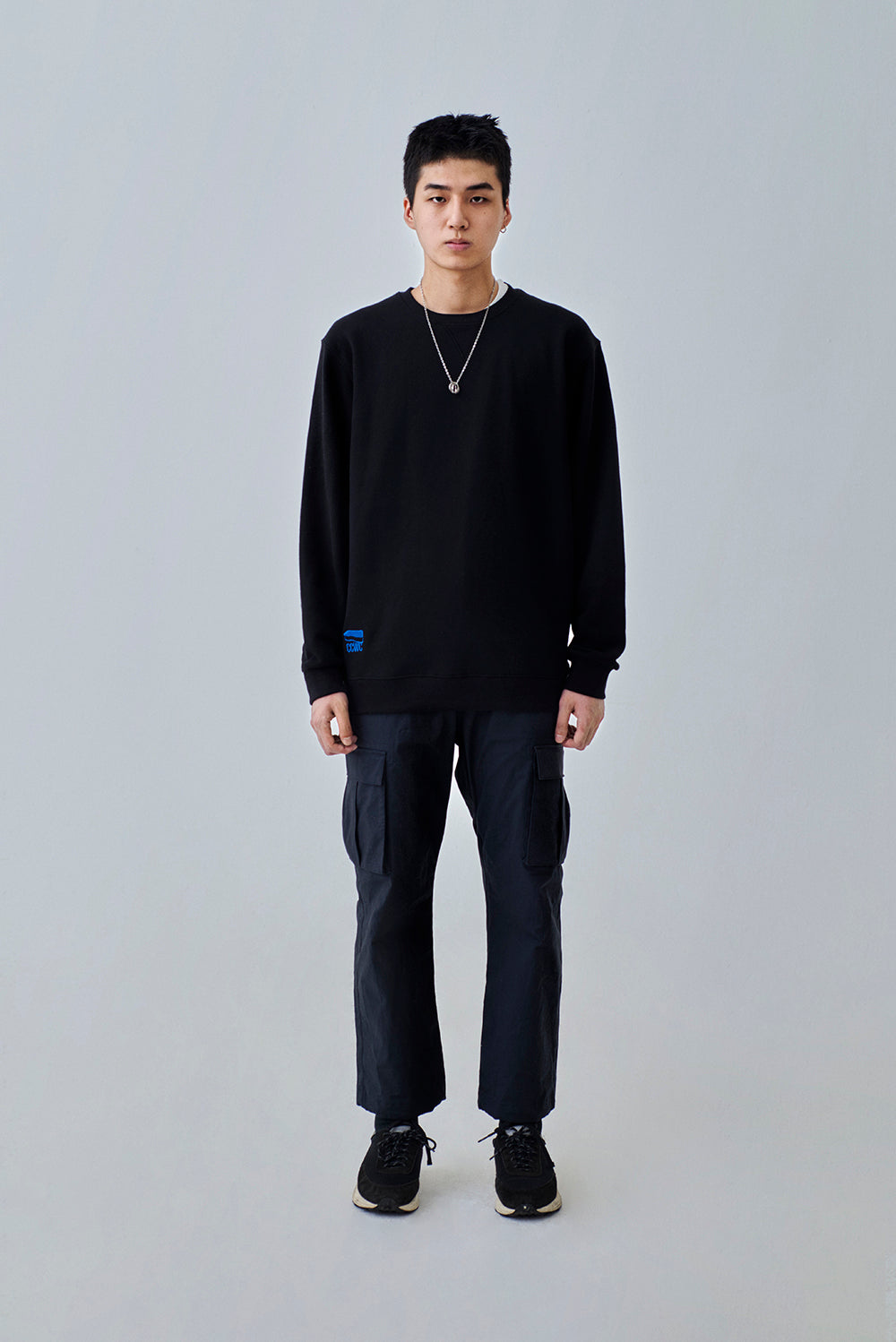 CCWC SPONGE STITCH SWEAT SHIRTS BLACK