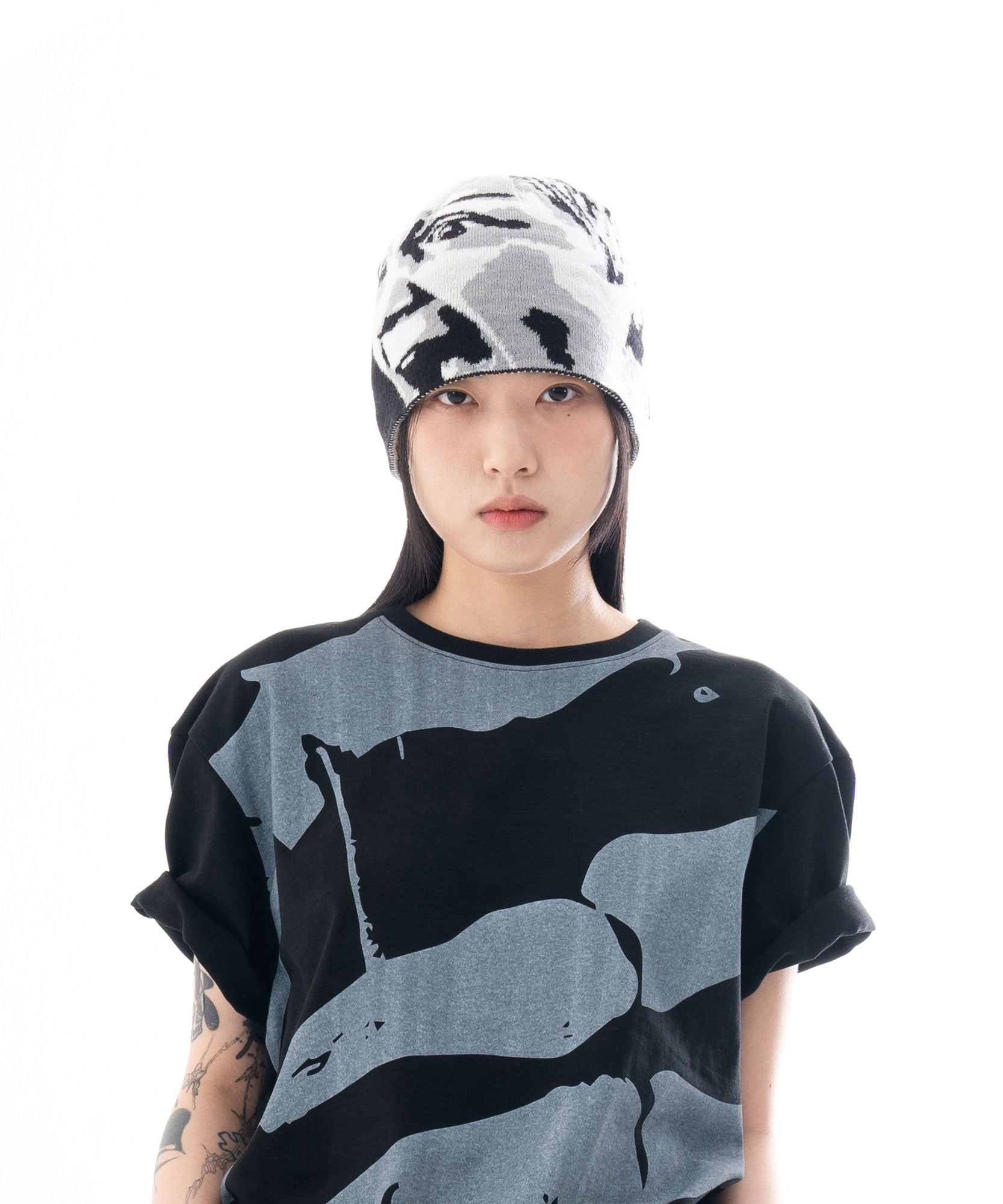 Scream Jacquard Beanie (Black)