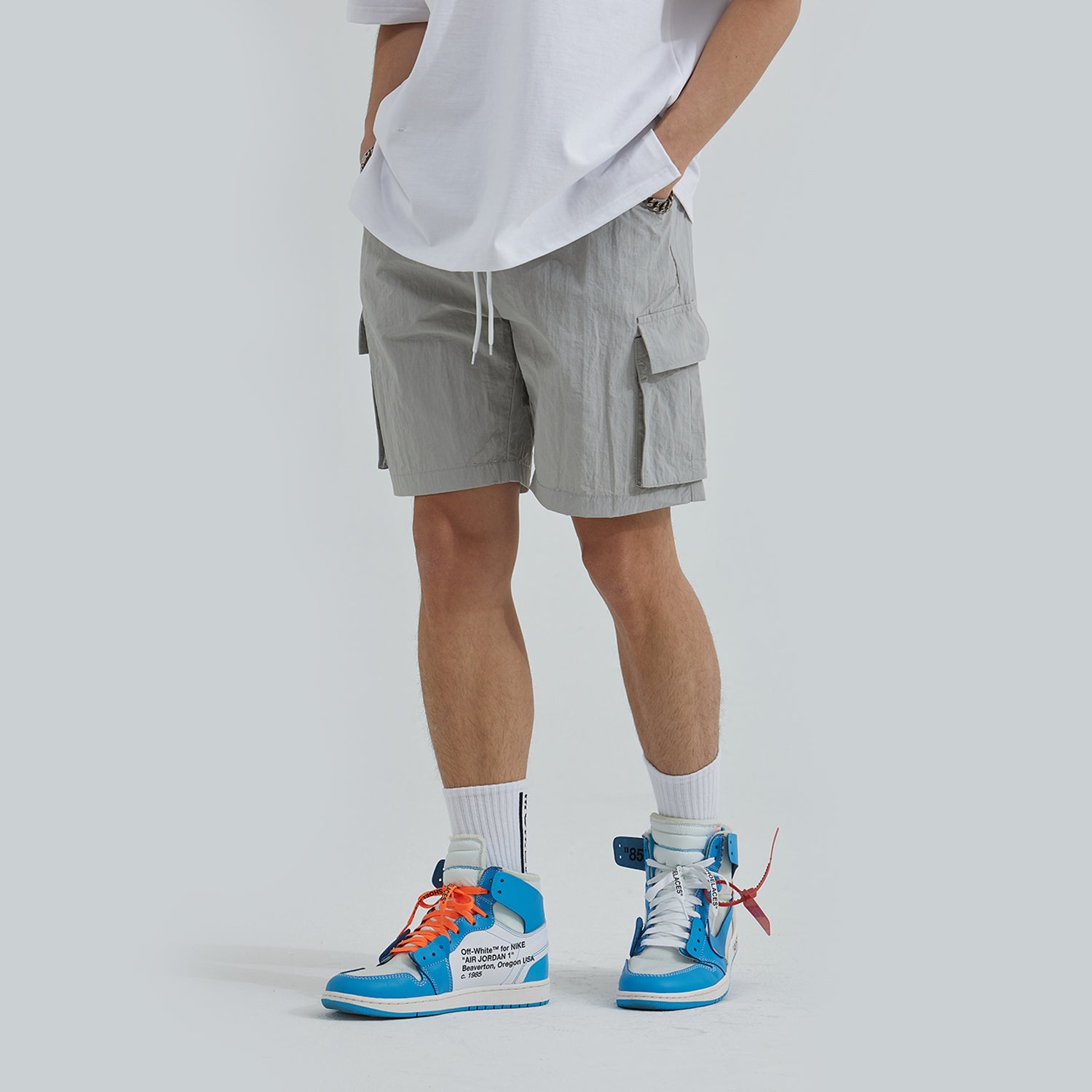 Daily Cargo Shorts (LIGHT GRAY)