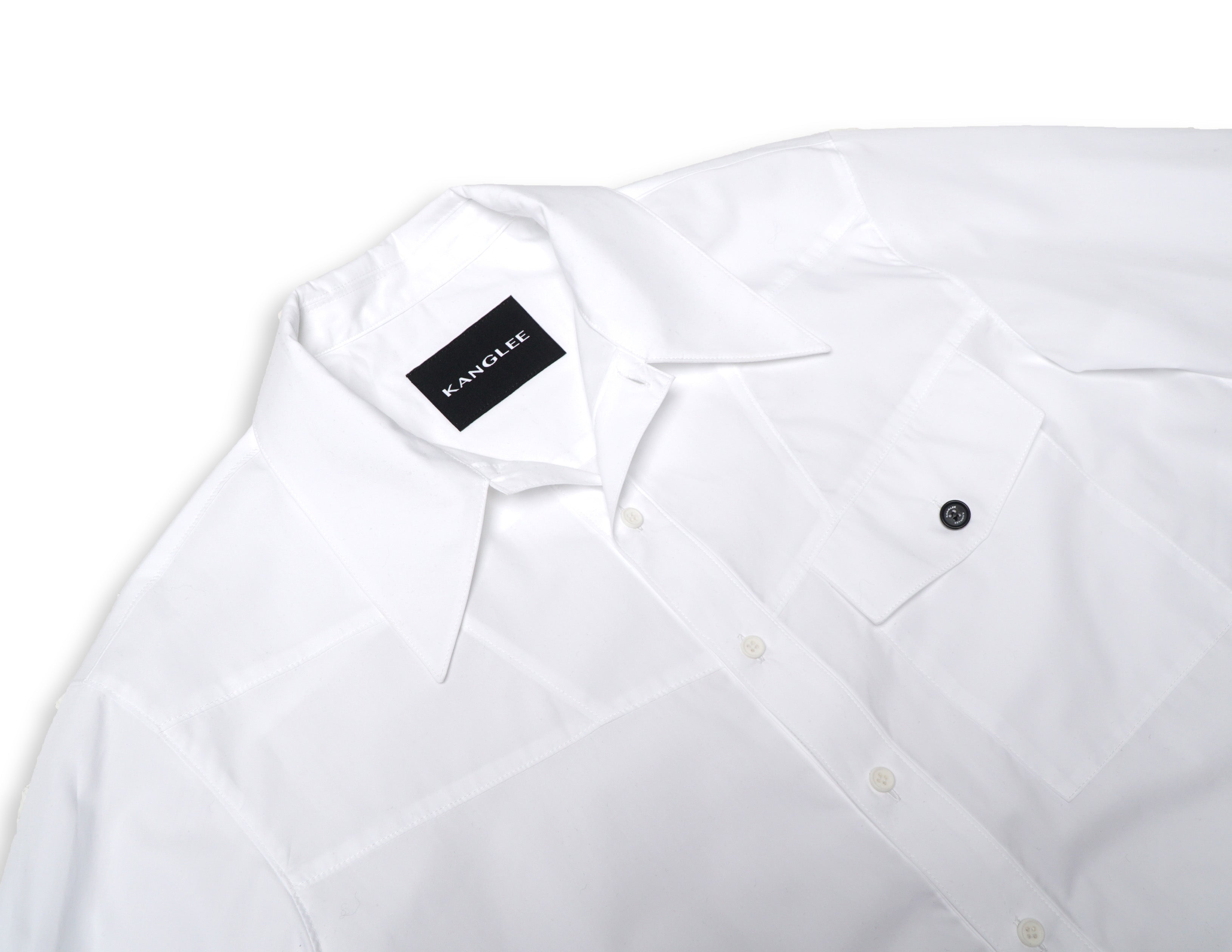 K.A.F PANEL SHIRT IN COTTON WH