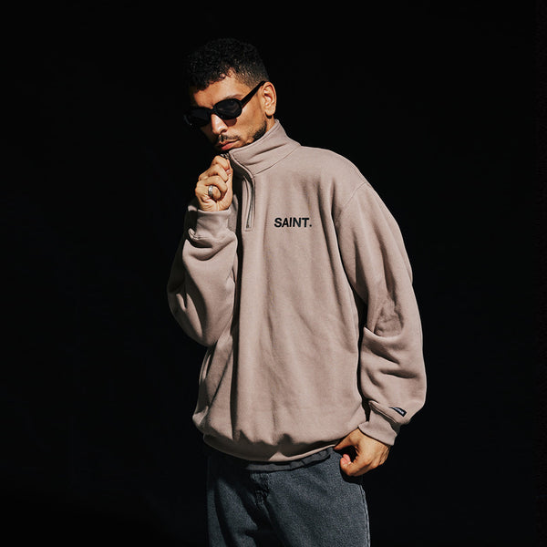 SP G.SAINT HALF ZIP-GRAY