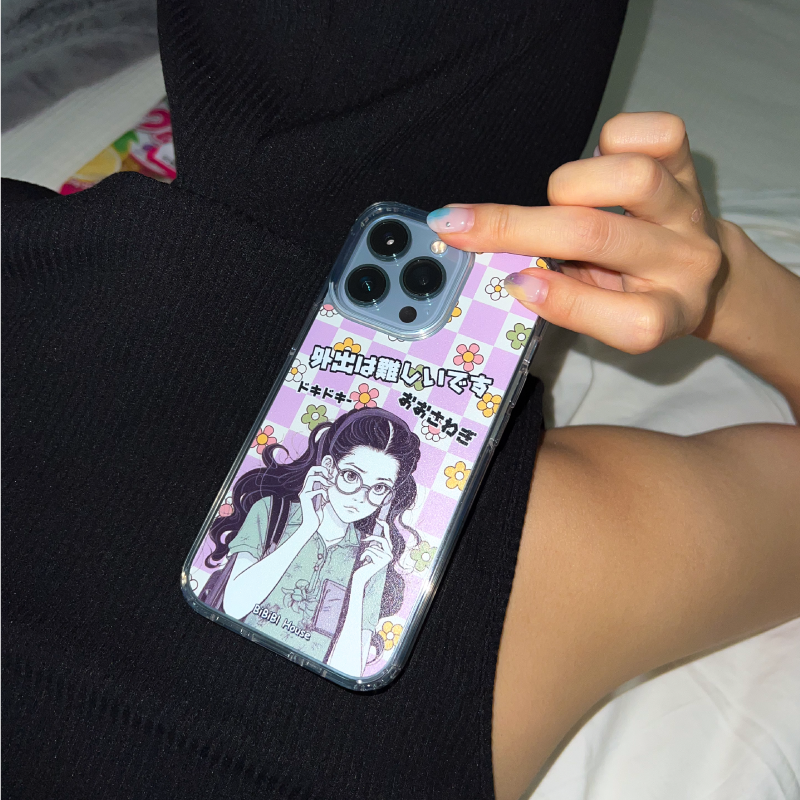 [transparent jelly hard] It's hard to go out Phone Case