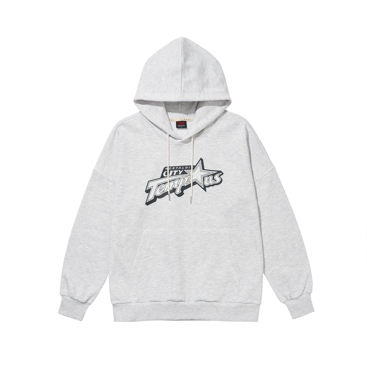 STAR LOGO HOODIE [WHITE MELANGE]