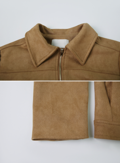 Autumn Suede Crop Jacket (3color)