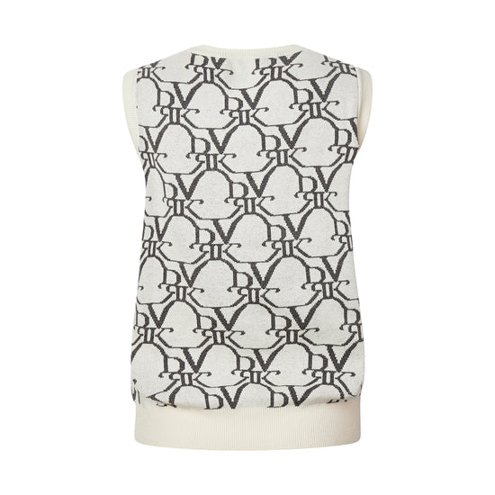 DVRK MONOGRAM SLEEVELESS KNIT - CREAM (FEMALE)