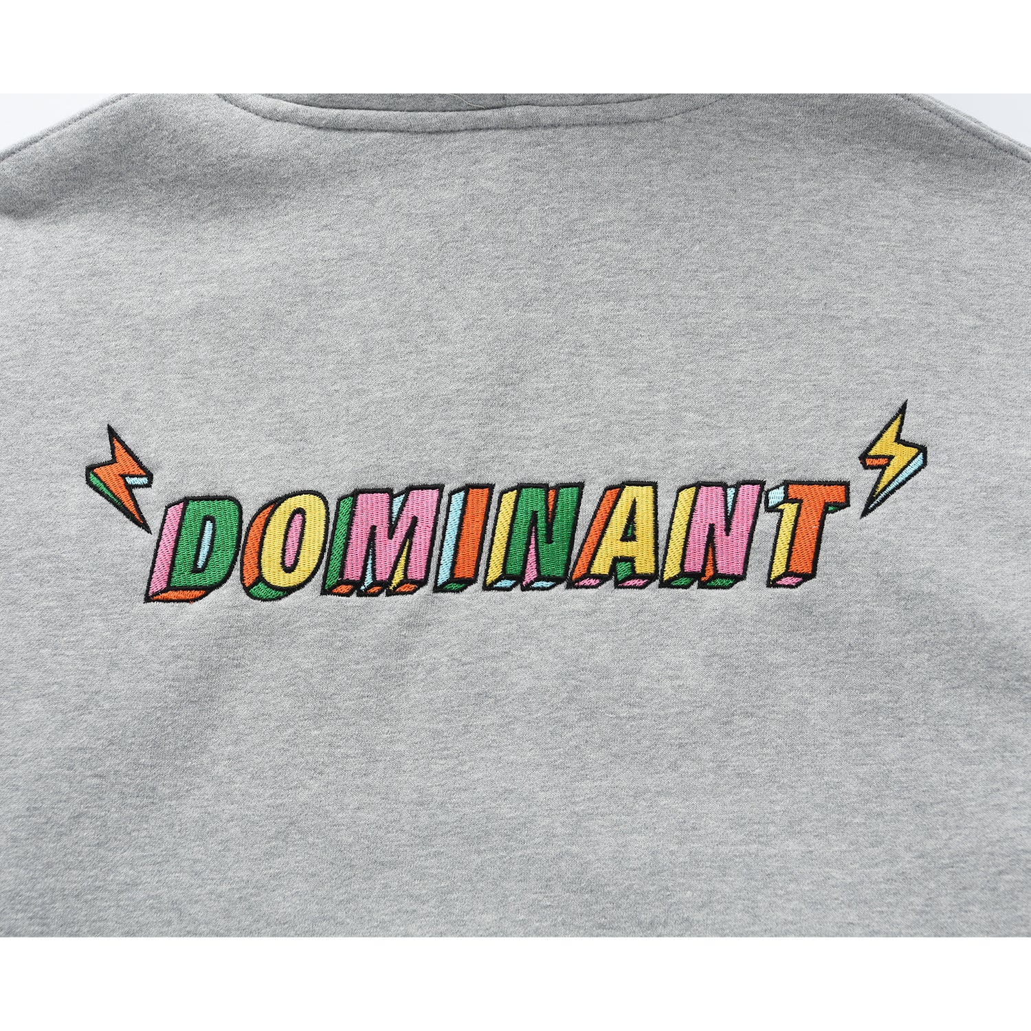 Dominant Cloud Embroidery Dried Hoody_GREY