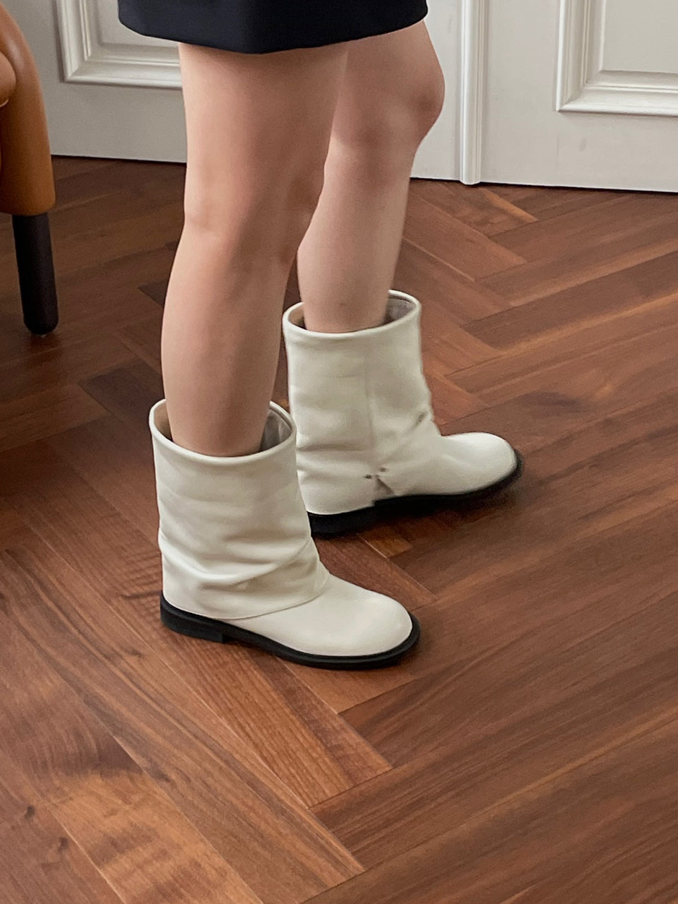 Leg warmer middle Boots ivory