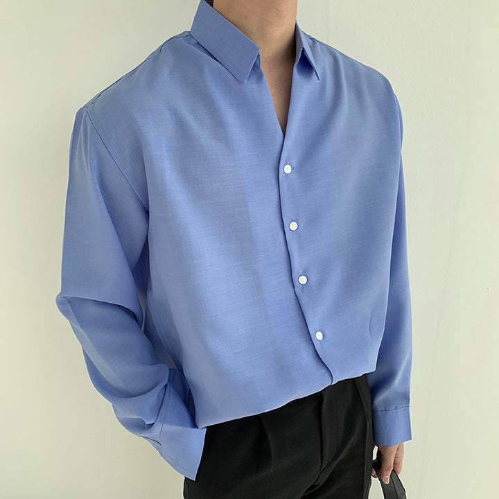 Men's Spring Summer Open Collar Shirt (8 colors)