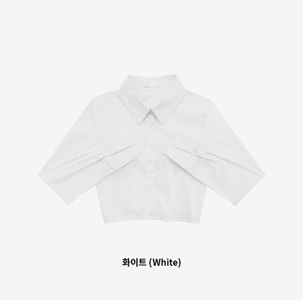 Moanne slim cropped shirt