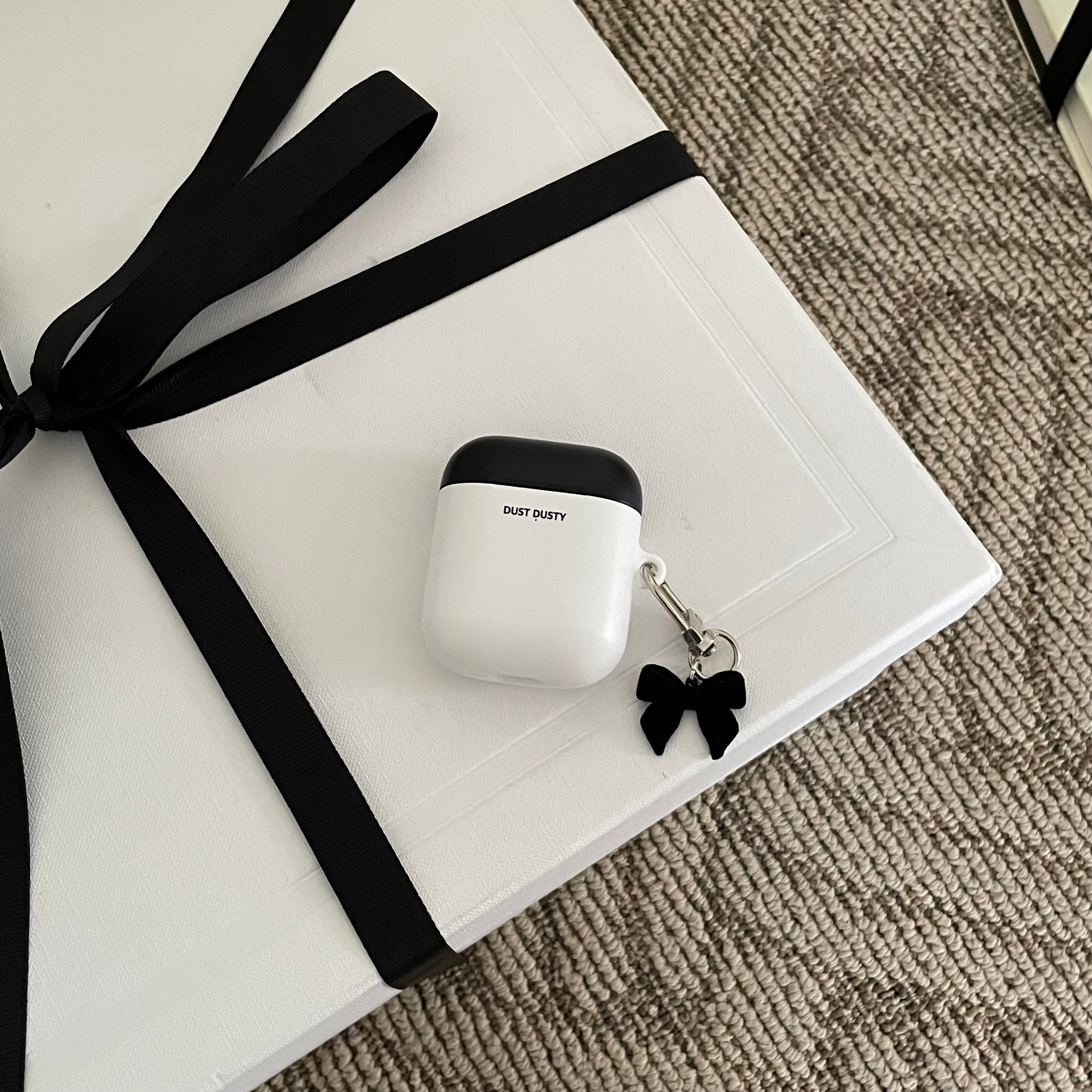 white black airpods case