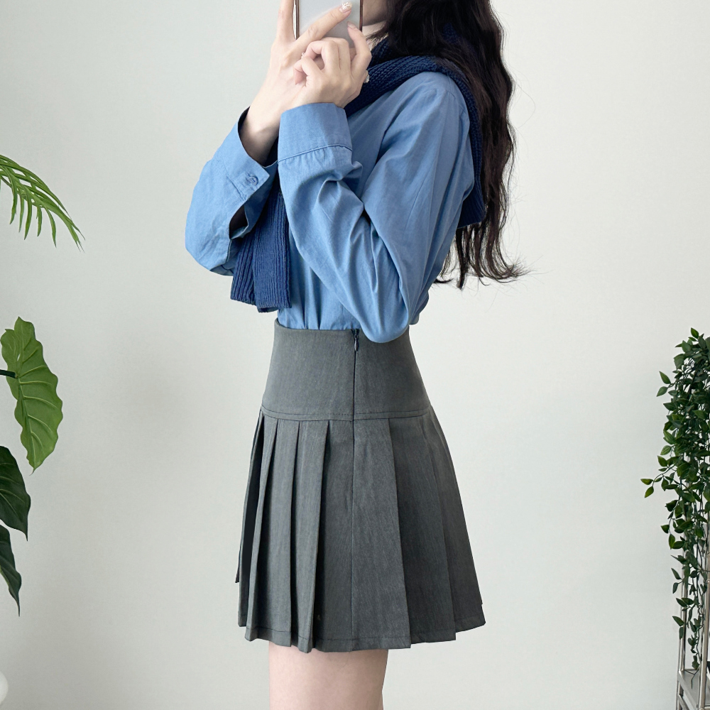 Cotton Basic Long Sleeved Shirt