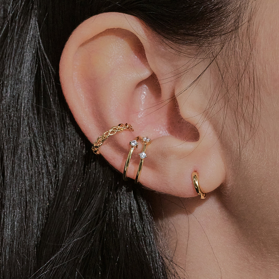tiny one-touch earring