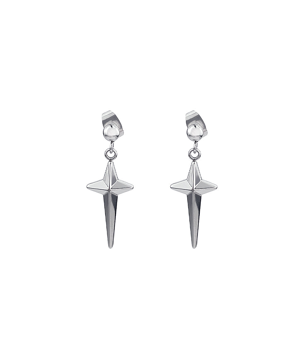 HEART CROSS SURGICAL EARRING