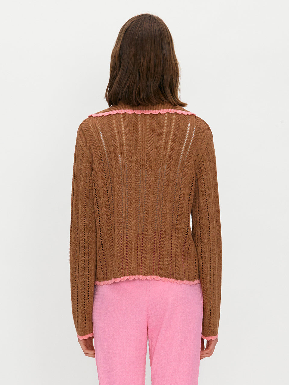 Scotch sailor knit cardigan - Cocoa mocha