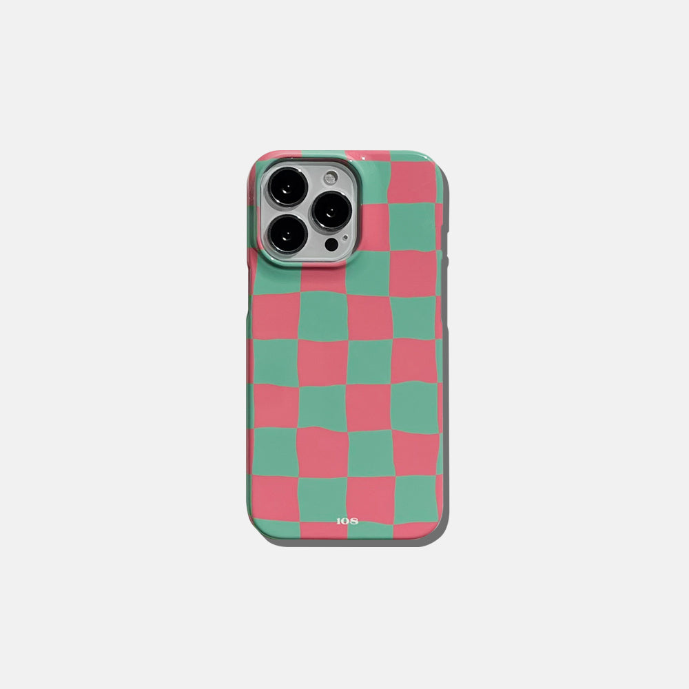 108 CHECKER BOARD_watermelon(glossy-slim-hard)